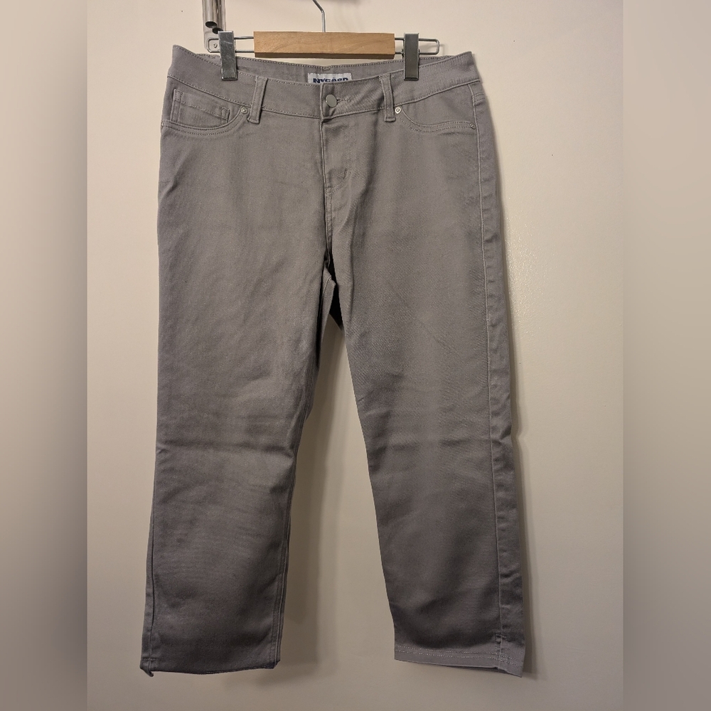 🛍️7/20 Nyguard Gray Straight-Leg Jeans Size 14